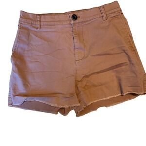 Madewell High Rise Cutoff‎ Denim Shorts Rose Pink Size 25